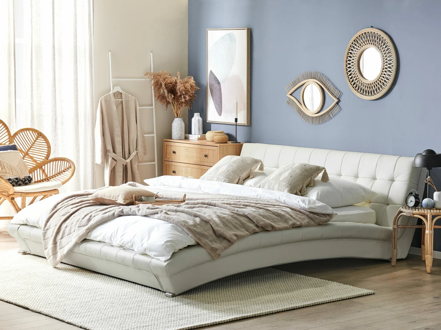 Bed Leer Wit In Diverse Formaten LILLE 2 Bed Leer Wit In Diverse Formaten LILLE - Afbeelding 2