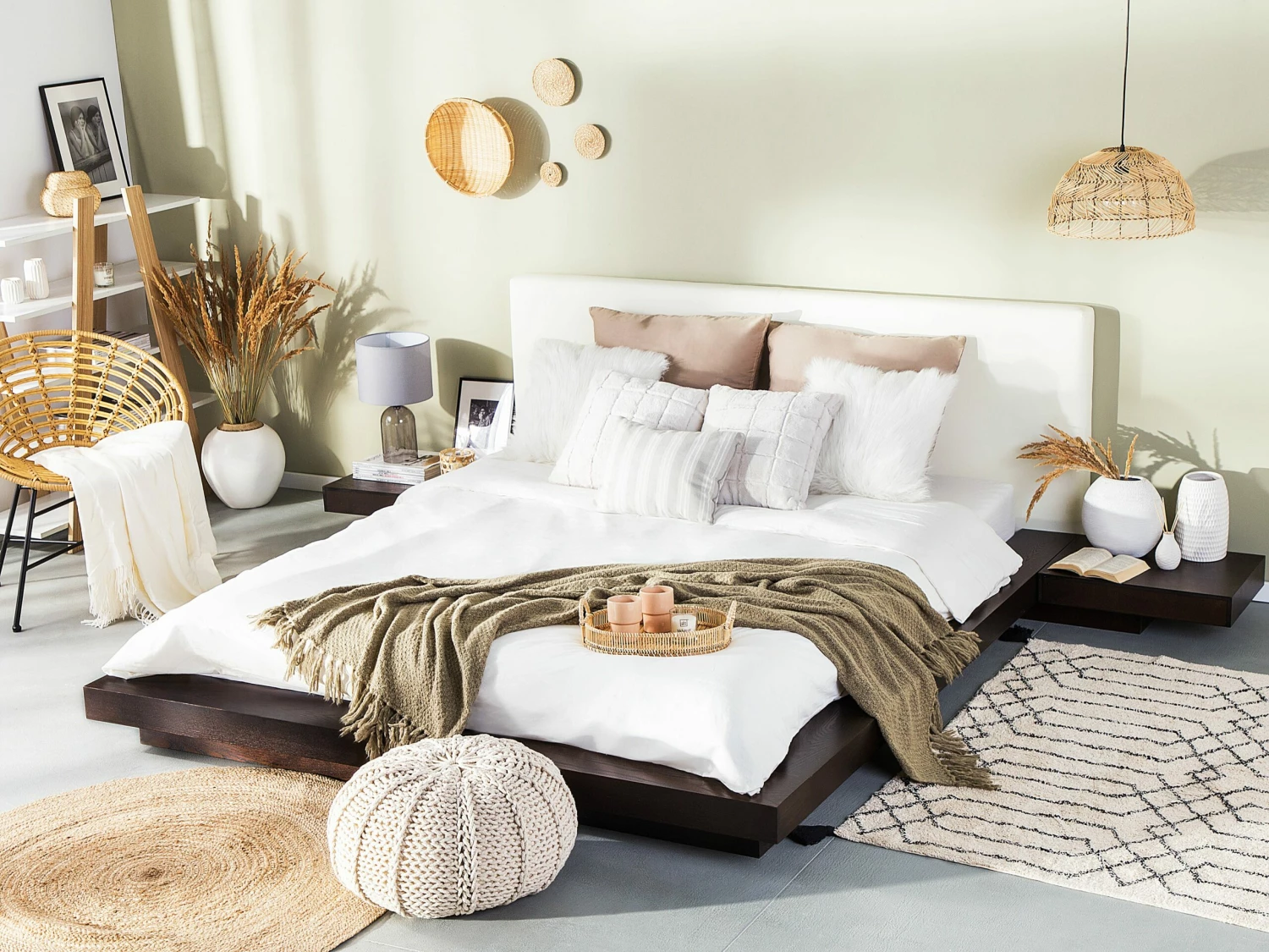 Bed Hout Donkerbruin In Diverse Formaten ZEN - Afbeelding 2