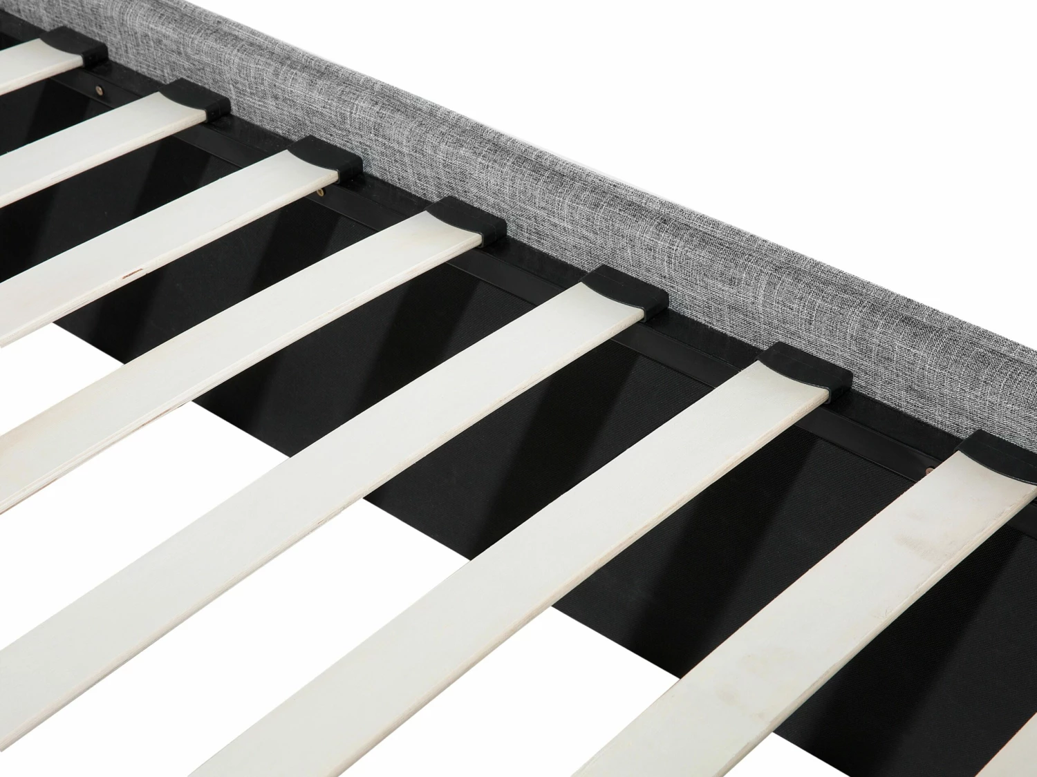 Bed Stof Lichtgrijs In Diverse Formaten VALBONNE - Afbeelding 9