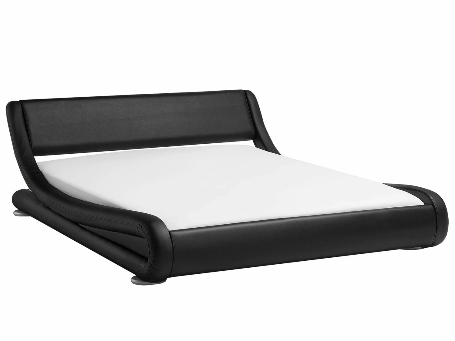 Bed Kunstleer Zwart In Diverse Formaten AVIGNON - Afbeelding 4