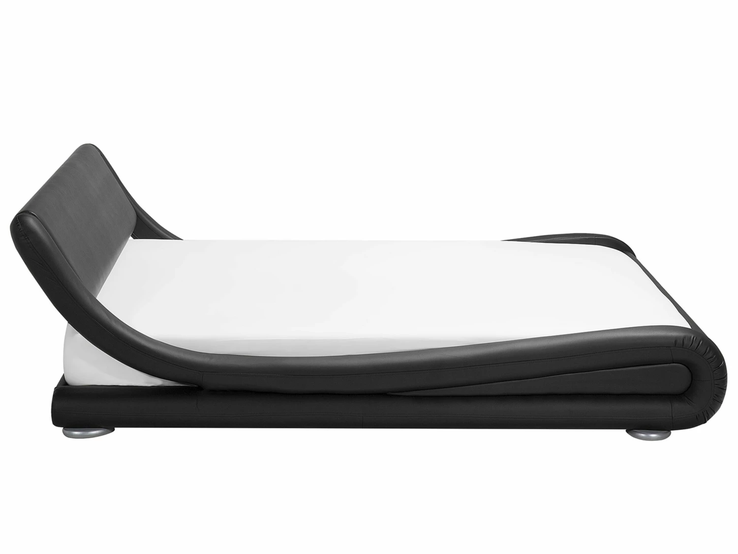 Bed Kunstleer Zwart In Diverse Formaten AVIGNON - Afbeelding 5