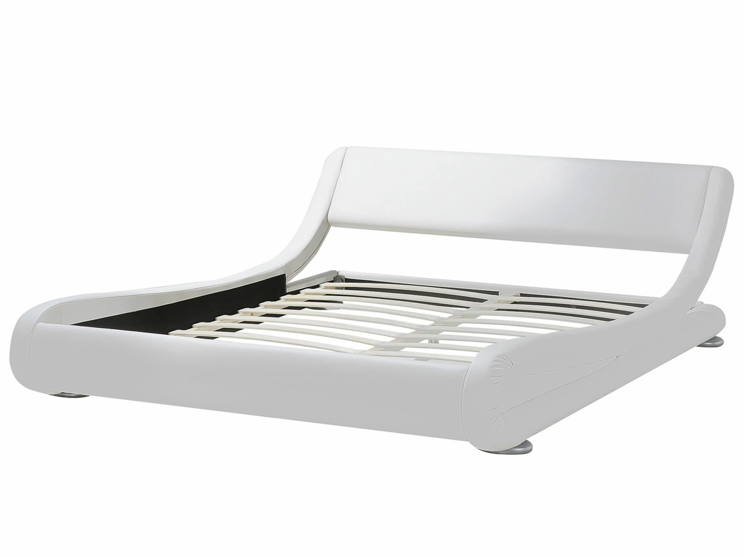 Bed Kunstleer Wit In Diverse Formaten AVIGNON 7 Bed Kunstleer Wit In Diverse Formaten AVIGNON - Afbeelding 7