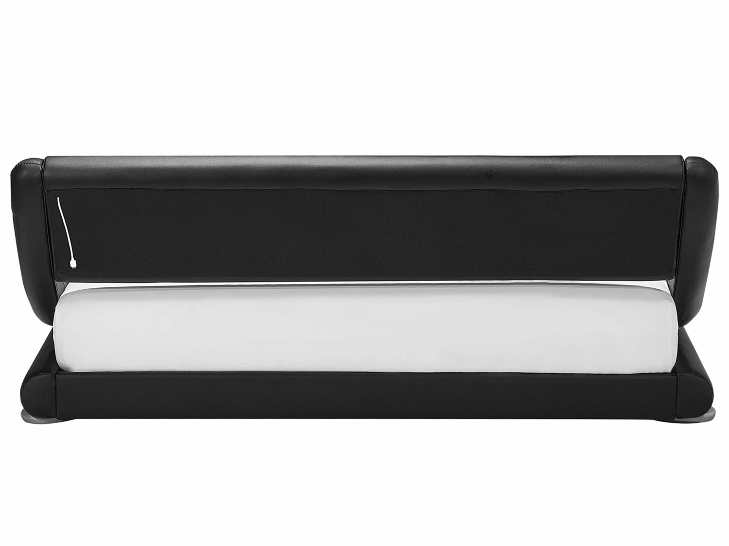 Bed Kunstleer Zwart Met LED-verlichting In Diverse Formaten AVIGNON - Afbeelding 9