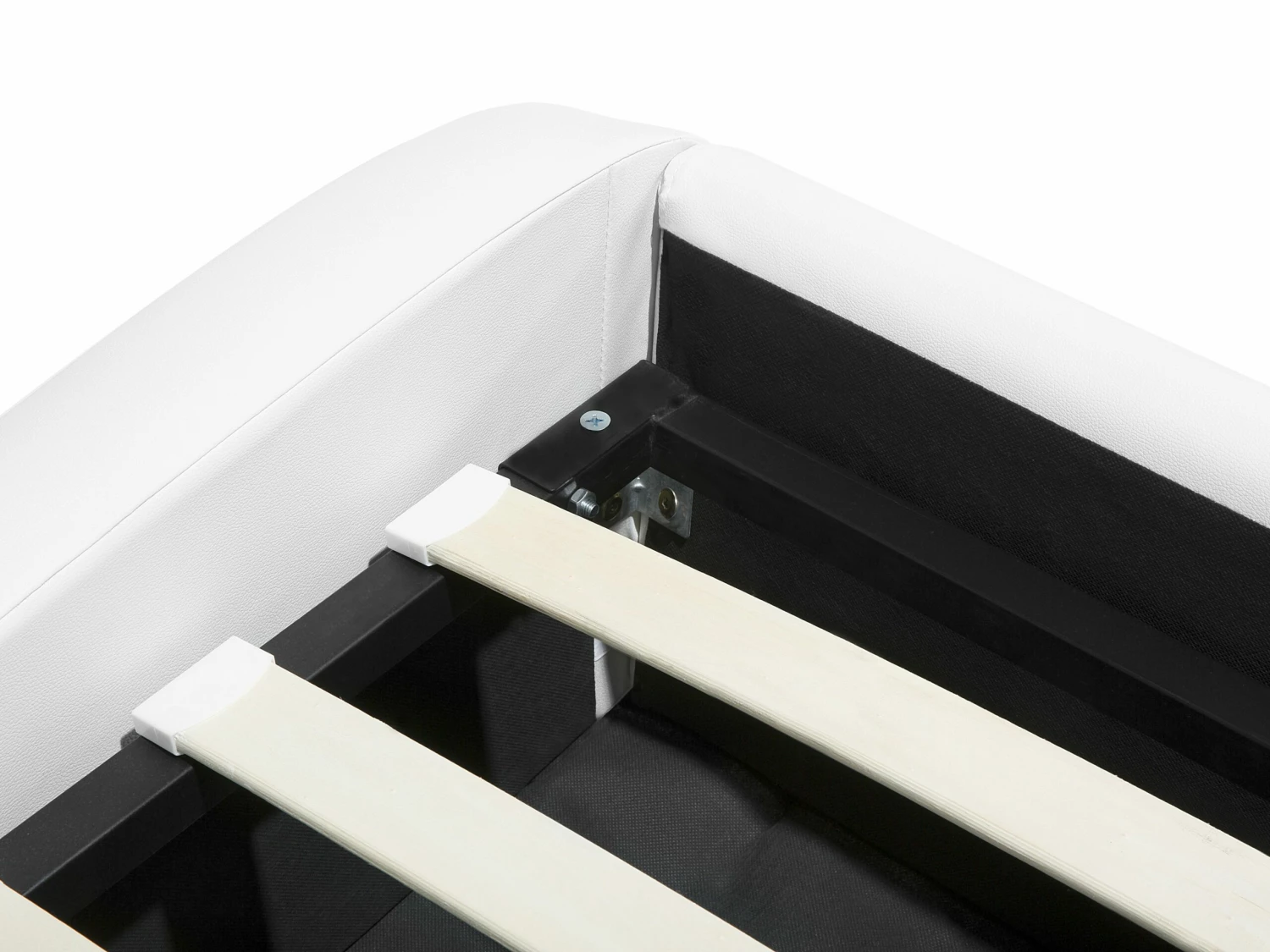 Bed Kunstleer Wit Met Opbergruimte In Diverse Formaten AVIGNON 10 Bed Kunstleer Wit Met Opbergruimte In Diverse Formaten AVIGNON - Afbeelding 10