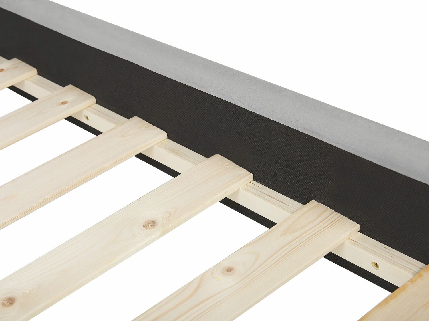 Bed Fluweel Lichtgrijs In Diverse Formaten AVALLON - Afbeelding 6