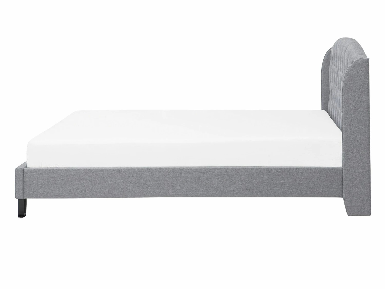 Bed Stof Lichtgrijs In Diverse Formaten BORDEAUX 3 Bed Stof Lichtgrijs In Diverse Formaten BORDEAUX - Afbeelding 3