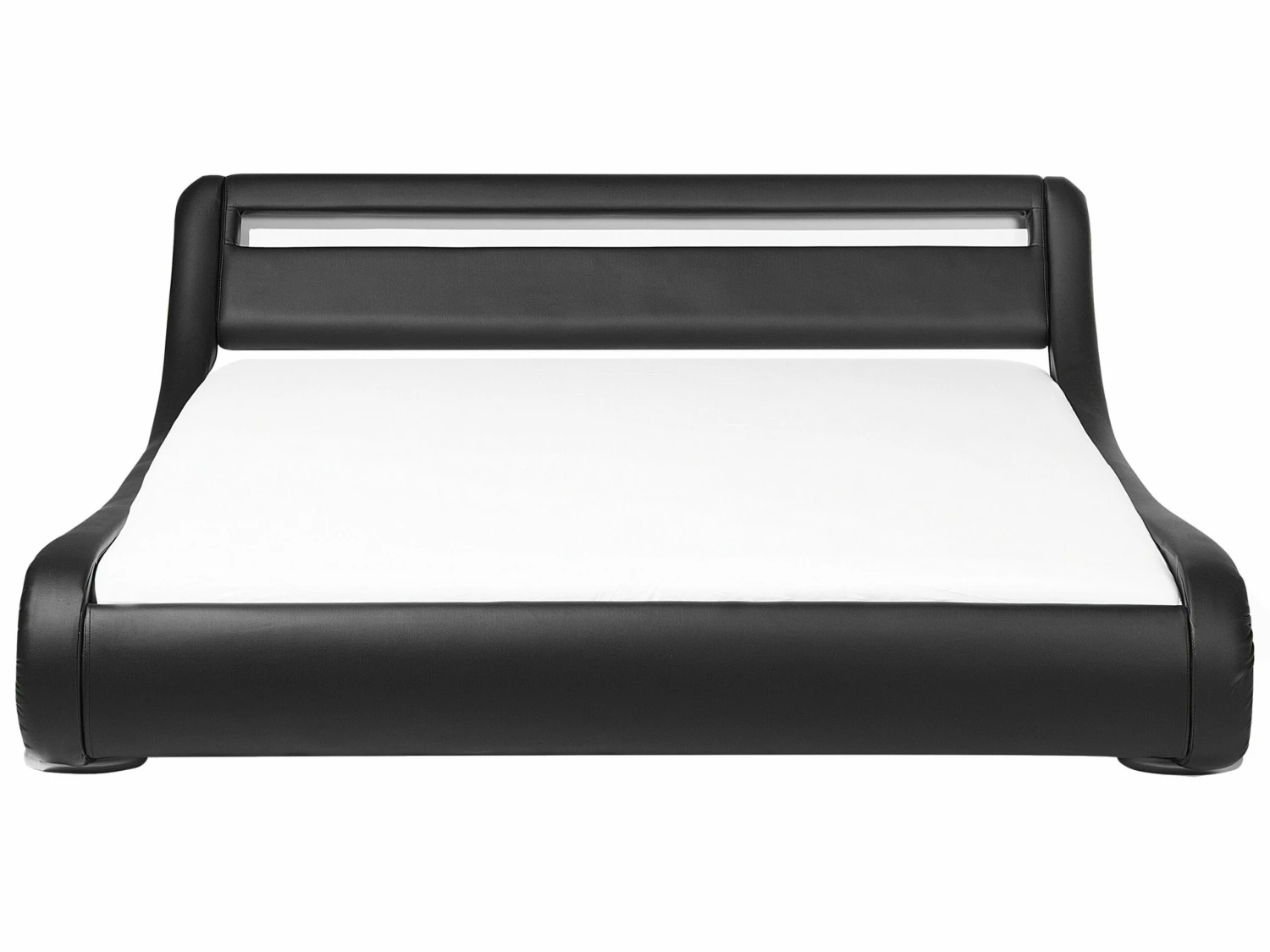 Waterbed Kunstleer Zwart Met LED Multicolor In Diverse Formaten AVIGNON - Afbeelding 6