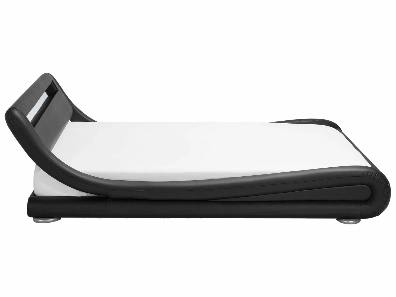 Waterbed Kunstleer Zwart Met LED Multicolor In Diverse Formaten AVIGNON - Afbeelding 8