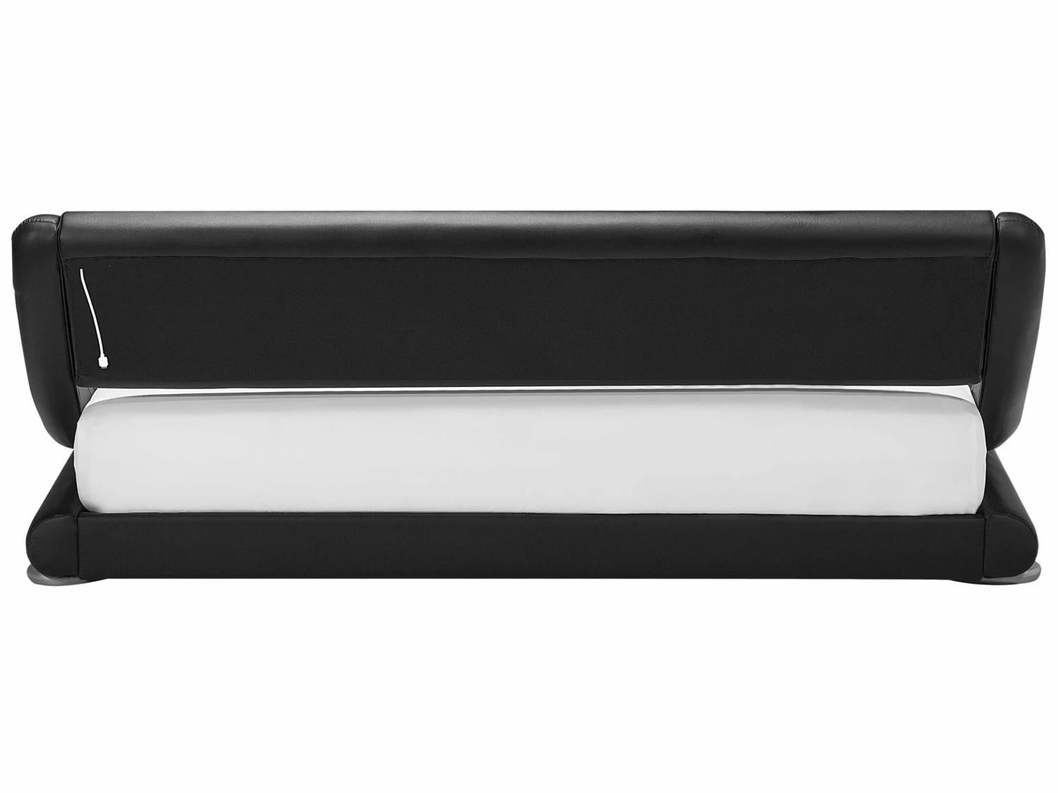 Waterbed Kunstleer Zwart Met LED Multicolor In Diverse Formaten AVIGNON - Afbeelding 9