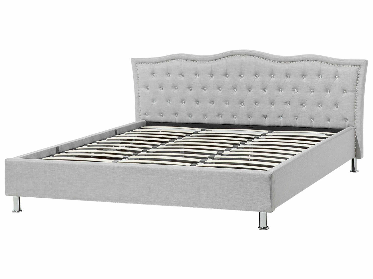 Bed Stof Grijs Met Opbergruimte In Diverse Formaten METZ - Afbeelding 7