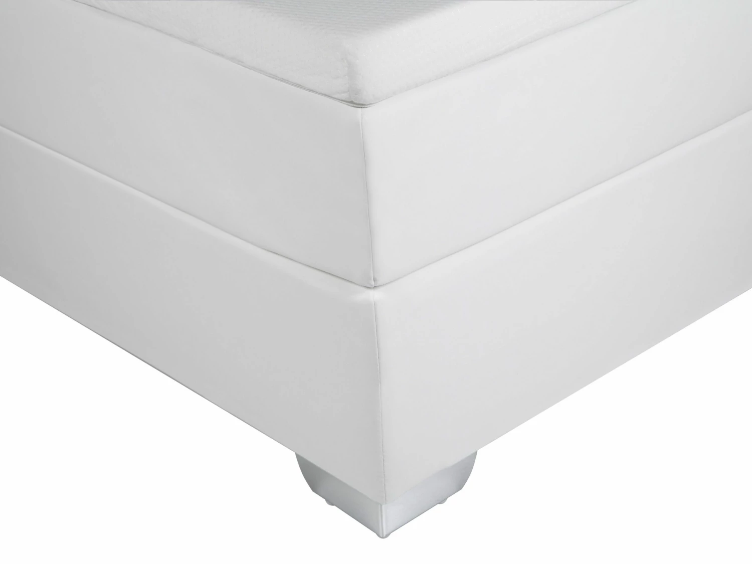 Boxspring Kunstleer Zwart/wit 160 X 200 Cm PRESIDENT - Afbeelding 5