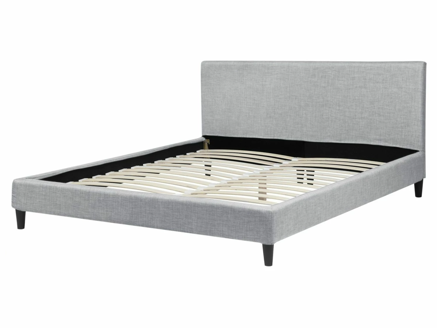 Bed Stof Lichtgrijs Met LED-verlichting In Diverse Formaten FITOU - Afbeelding 7