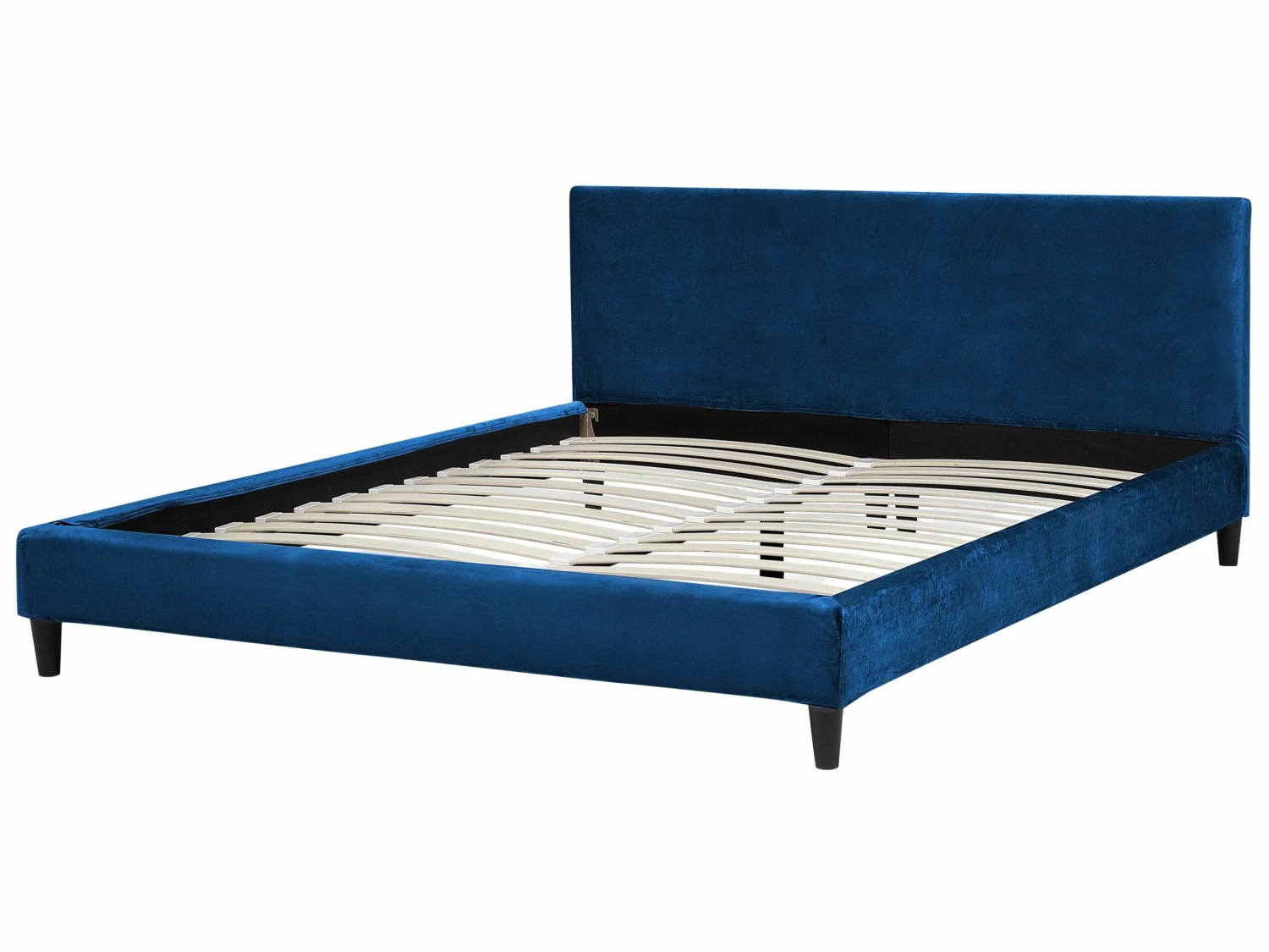 Bed Fluweel Donkerblauw In Diverse Formaten FITOU - Afbeelding 3