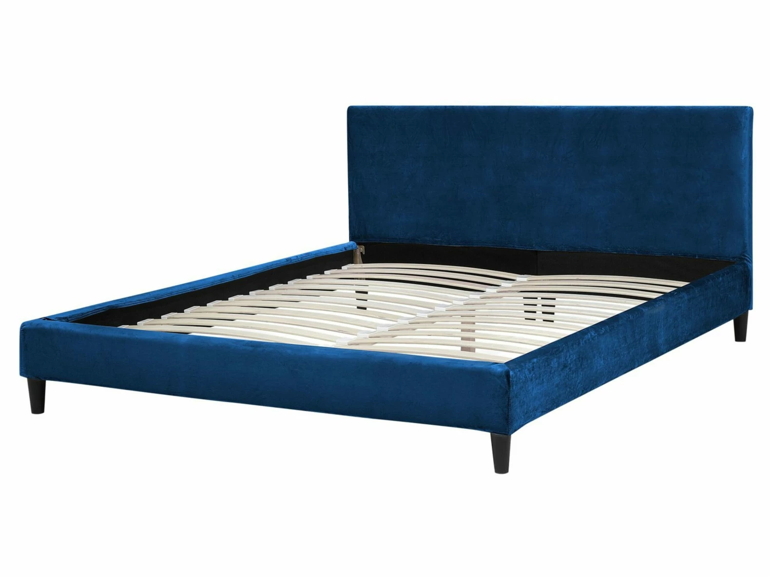 Bed Fluweel Donkerblauw In Diverse Formaten FITOU - Afbeelding 6