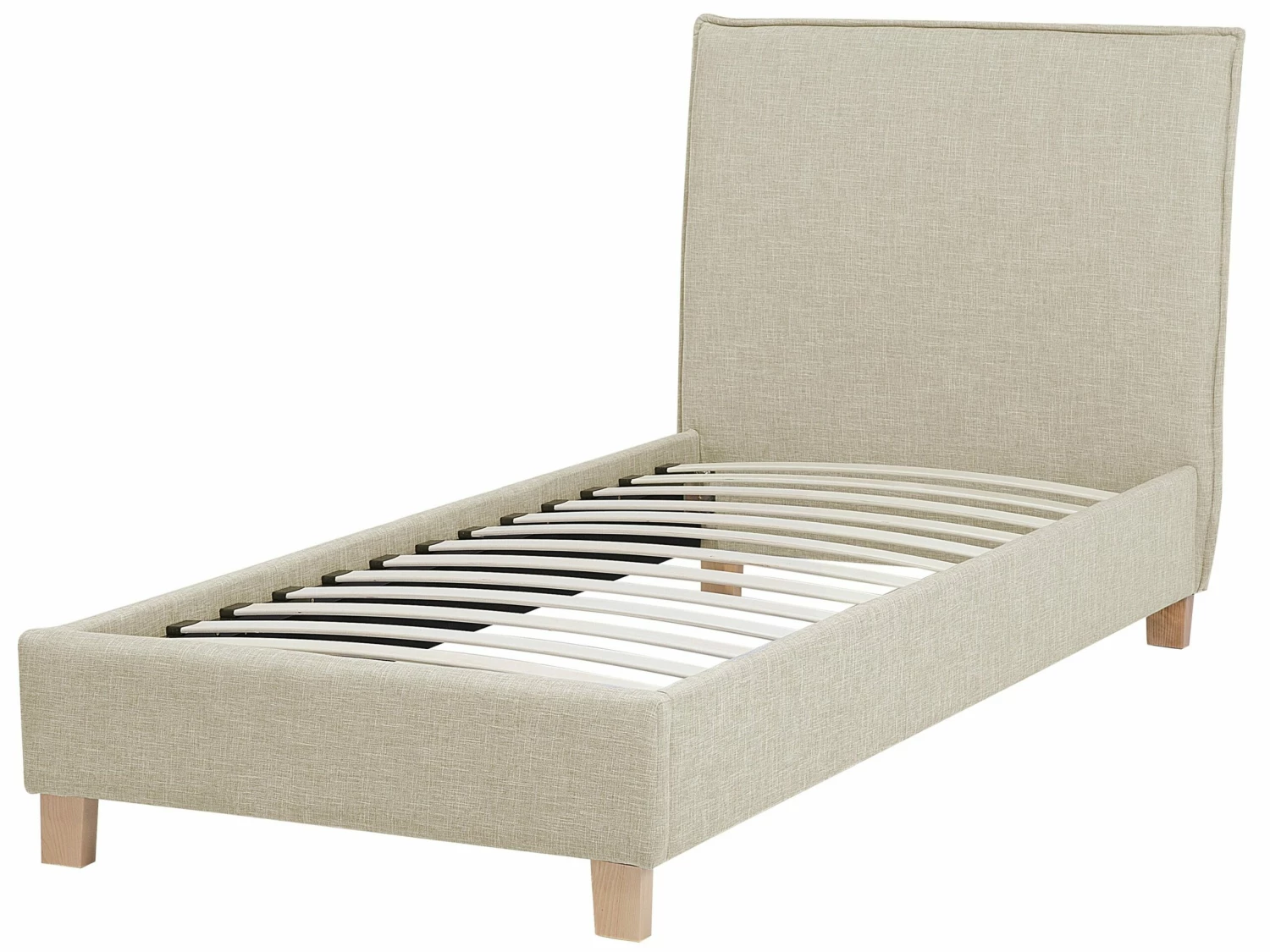 Bed Stof Beige 90 X 200 Cm SENNEZ - Afbeelding 10