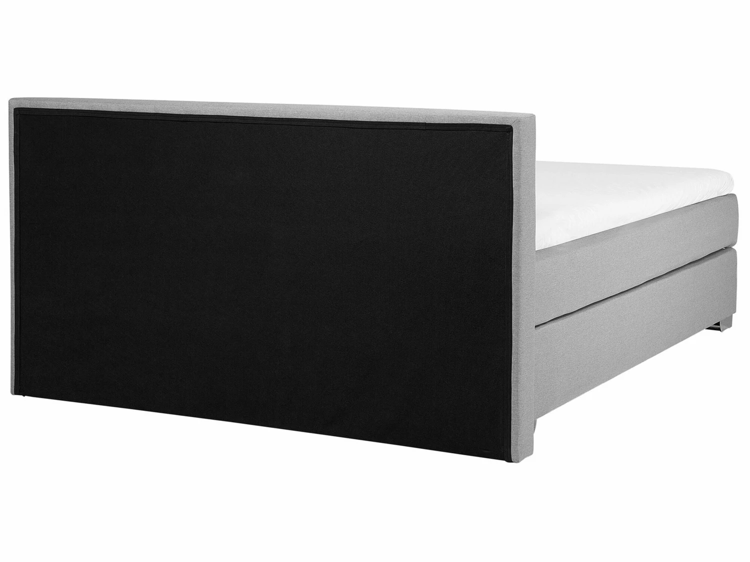 Boxspring Stof Lichtgrijs In Diverse Formaten CONSUL - Afbeelding 6