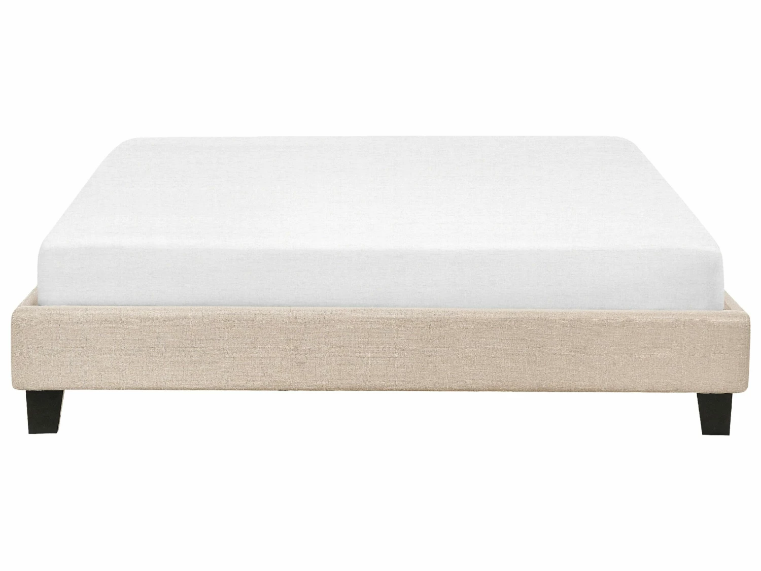 Bed Stof Beige In Diverse Formaten ROANNE 3 Bed Stof Beige In Diverse Formaten ROANNE - Afbeelding 3