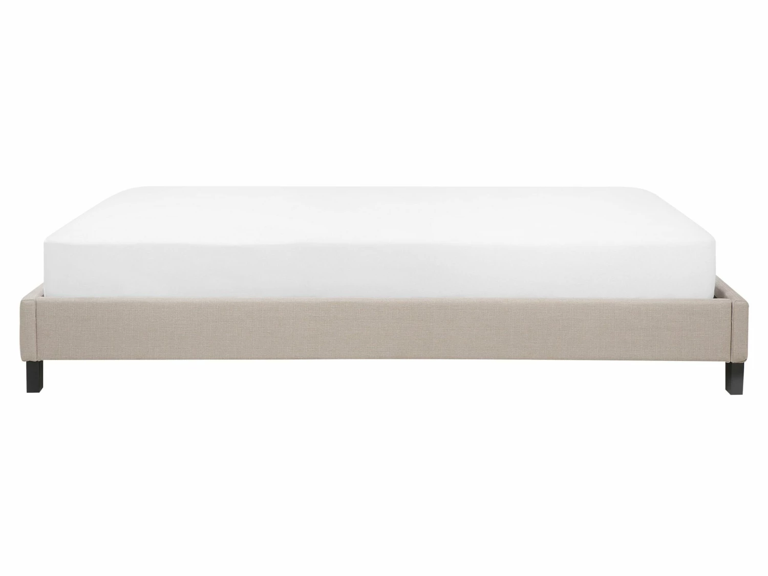 Bed Stof Beige In Diverse Formaten ROANNE 4 Bed Stof Beige In Diverse Formaten ROANNE - Afbeelding 4