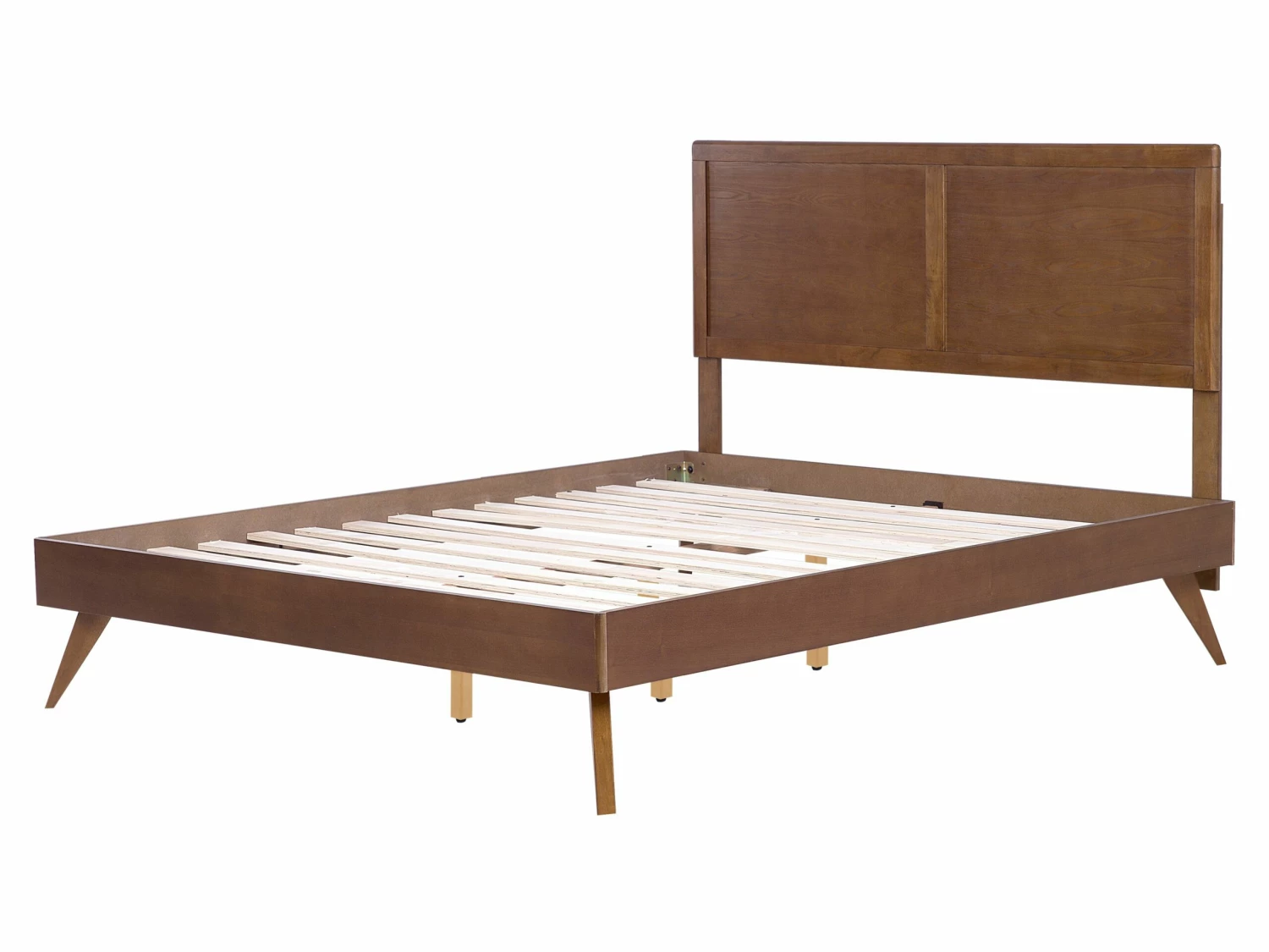 Bed Hout Donkerbruin In Diverse Formaten ISTRES - Afbeelding 6