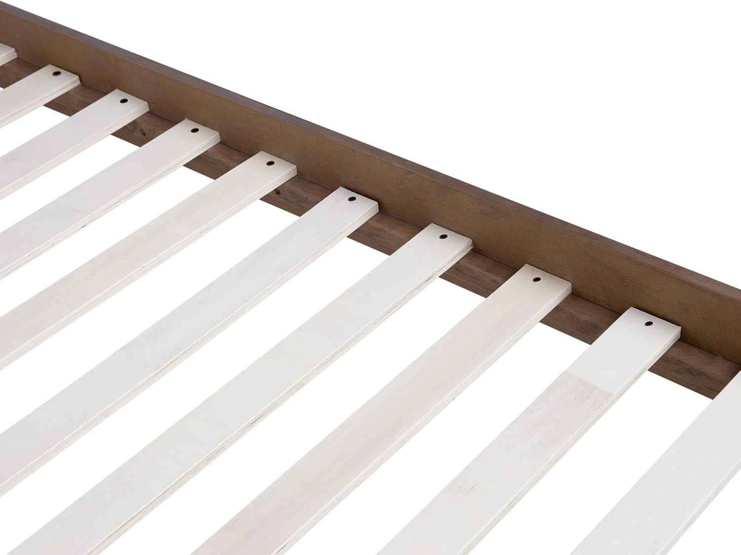 Bed Hout Donkerbruin In Diverse Formaten ISTRES - Afbeelding 7