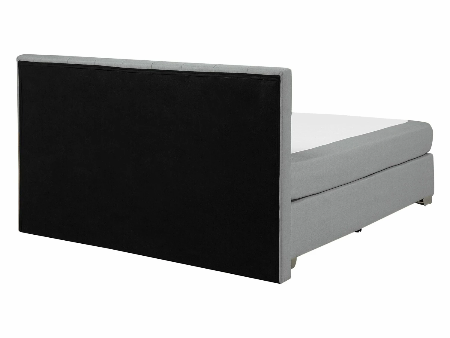 Boxspring Stof Lichtgrijs In Diverse Formaten ADMIRAL - Afbeelding 5