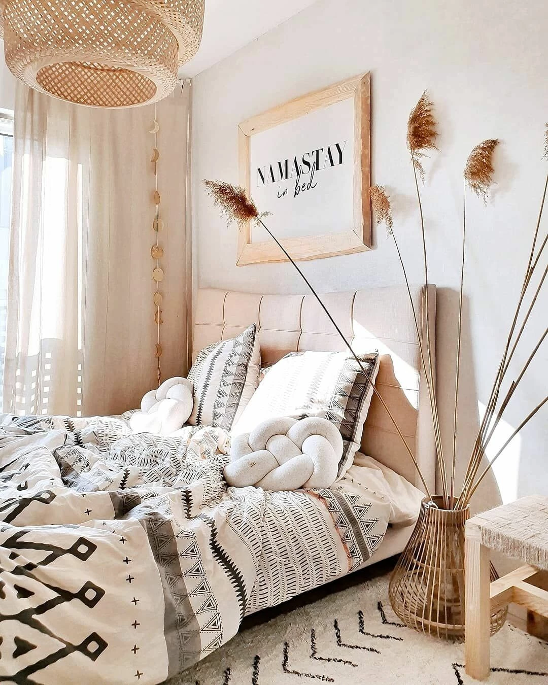 Bed Stof Beige In Diverse Formaten LANNION - Afbeelding 3