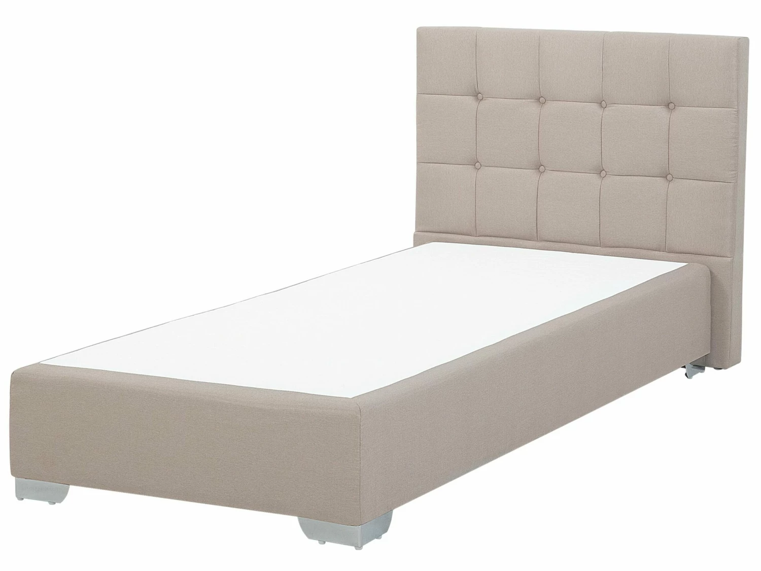 Boxspring Stof Beige 90 X 200 Cm ADMIRAL - Afbeelding 4