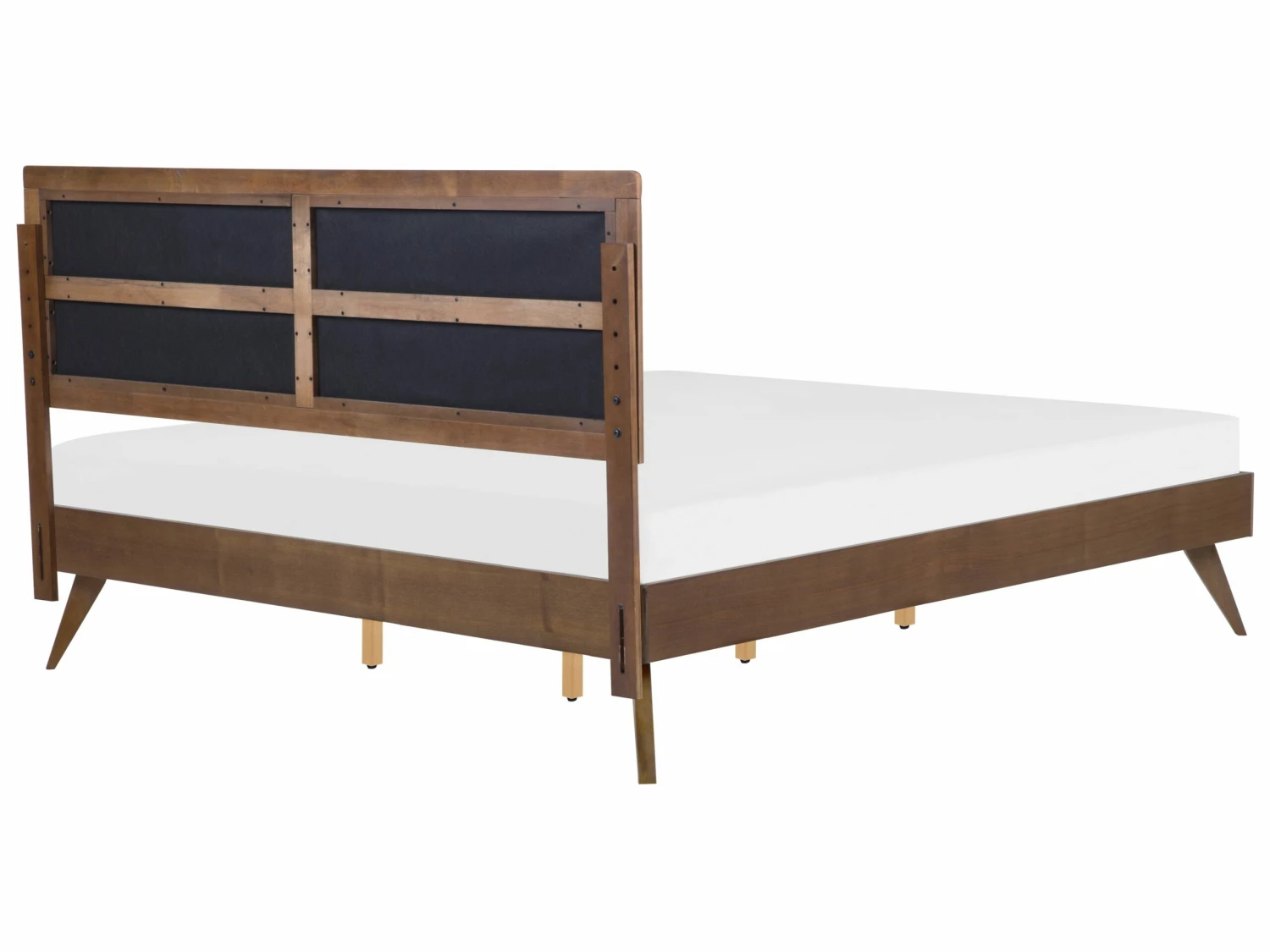 Bed Hout Donkerbruin In Diverse Formaten POISSY - Afbeelding 5