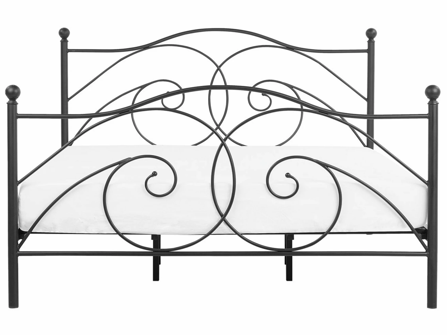 Bed Metaal Zwart In Diverse Formaten DINARD - Afbeelding 4