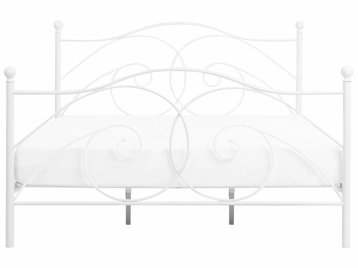 Bed Metaal Wit In Diverse Formaten DINARD - Afbeelding 4