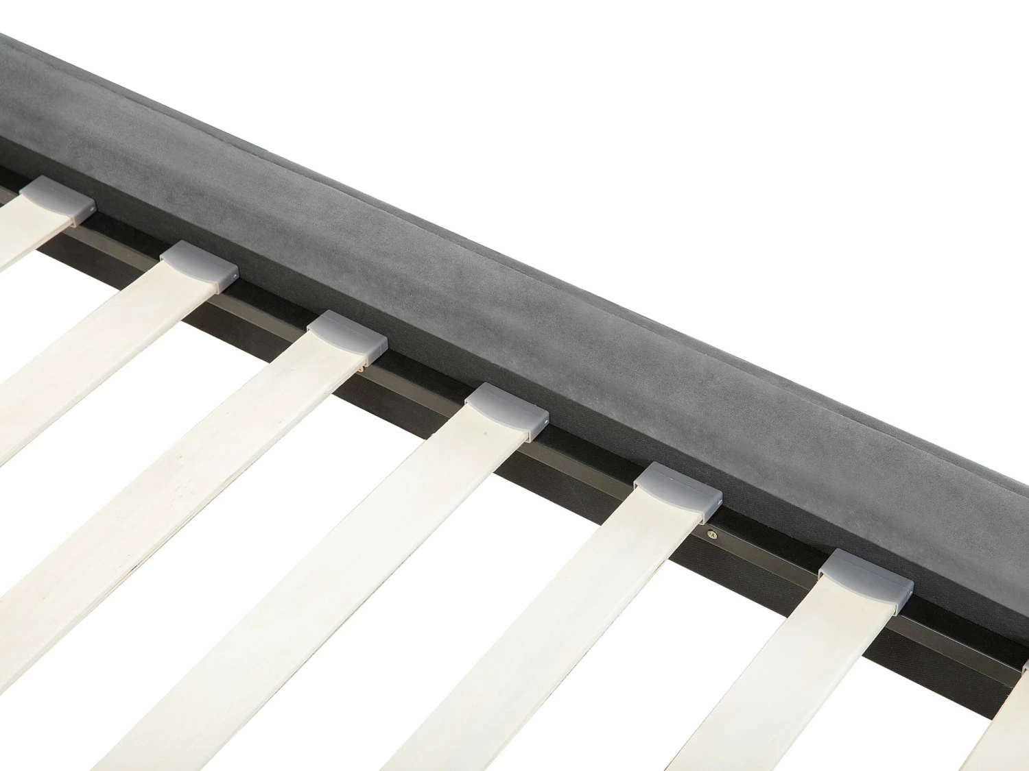 Bed Fluweel Grijs In Diverse Formaten SENLIS - Afbeelding 8