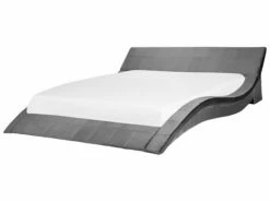 Waterbed Fluweelstof Grijs 180 X 200 Cm VICHY