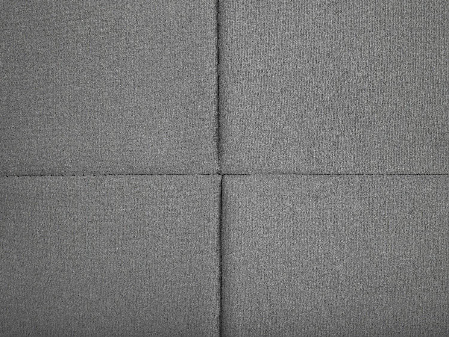 Waterbed Fluweelstof Grijs 180 X 200 Cm VICHY - Afbeelding 6