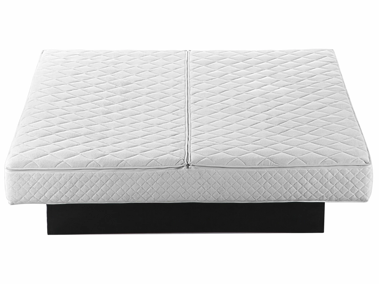 Waterbed Fluweelstof Grijs 180 X 200 Cm VICHY - Afbeelding 10