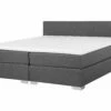 Boxspring Stof Grijs In Diverse Formaten PRESIDENT