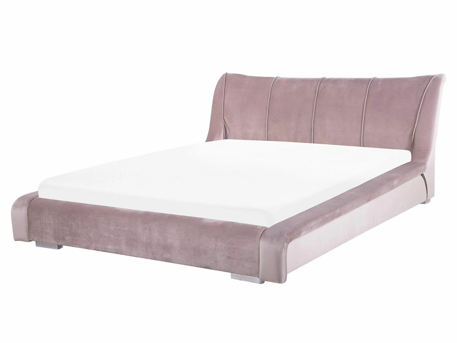 Bed Fluweel Roze 160 X 200 Cm NANTES