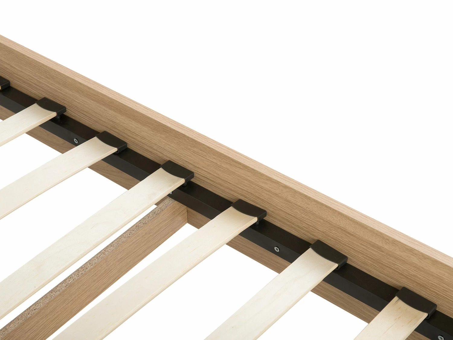 Bed Hout Lichtbruin In Diverse Formaten SERRIS - Afbeelding 7