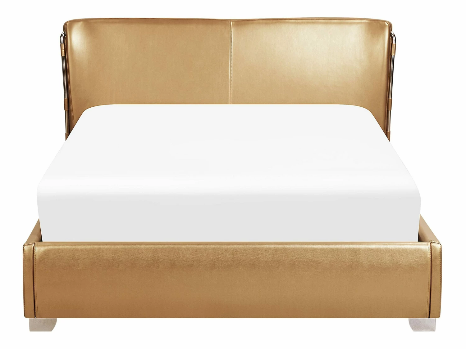 Bed Leer Goud Met LED-verlichting In Diverse Formaten PARIS - Afbeelding 6