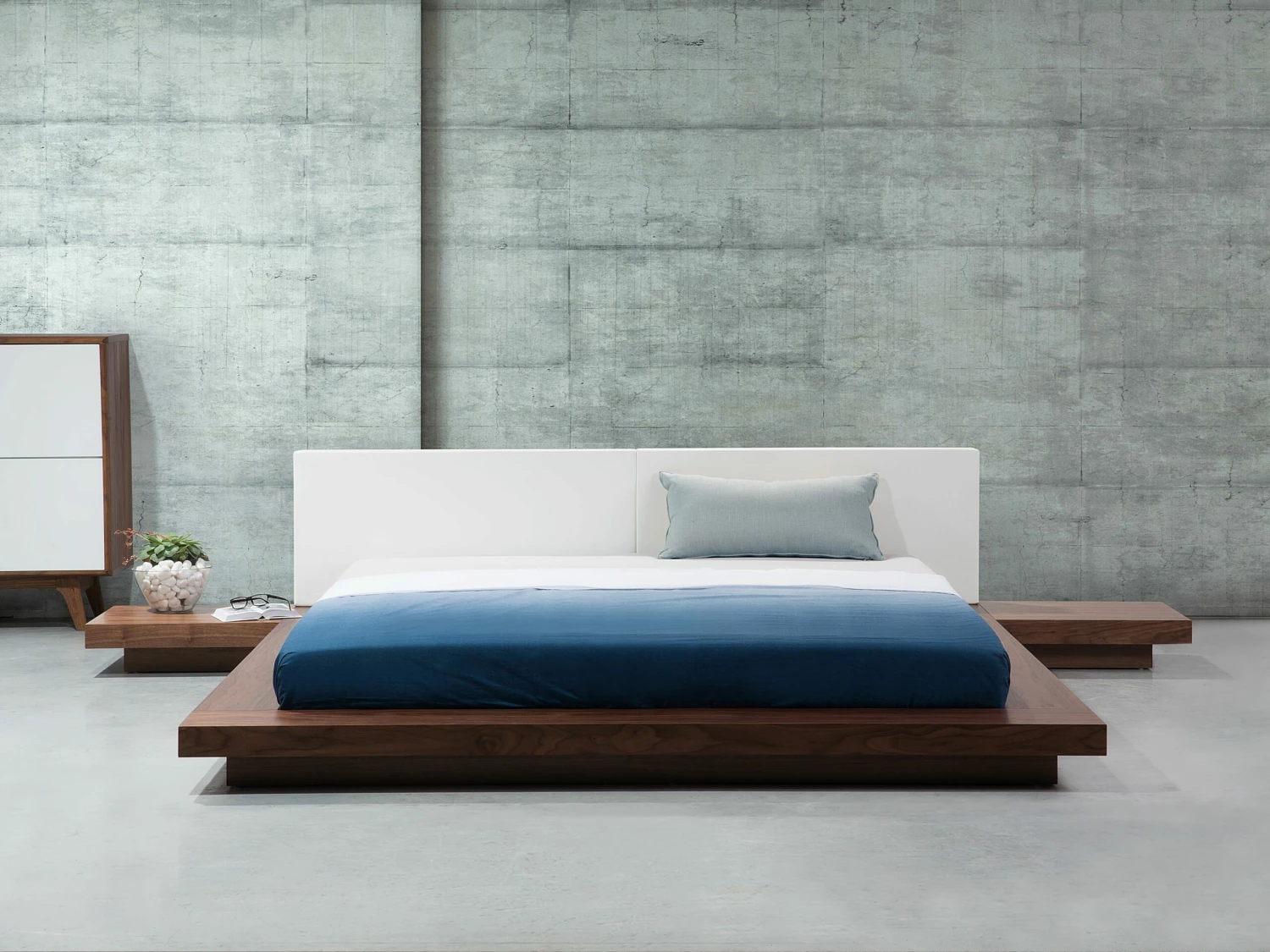 Bed Hout Bruin In Diverse Formaten ZEN - Afbeelding 4