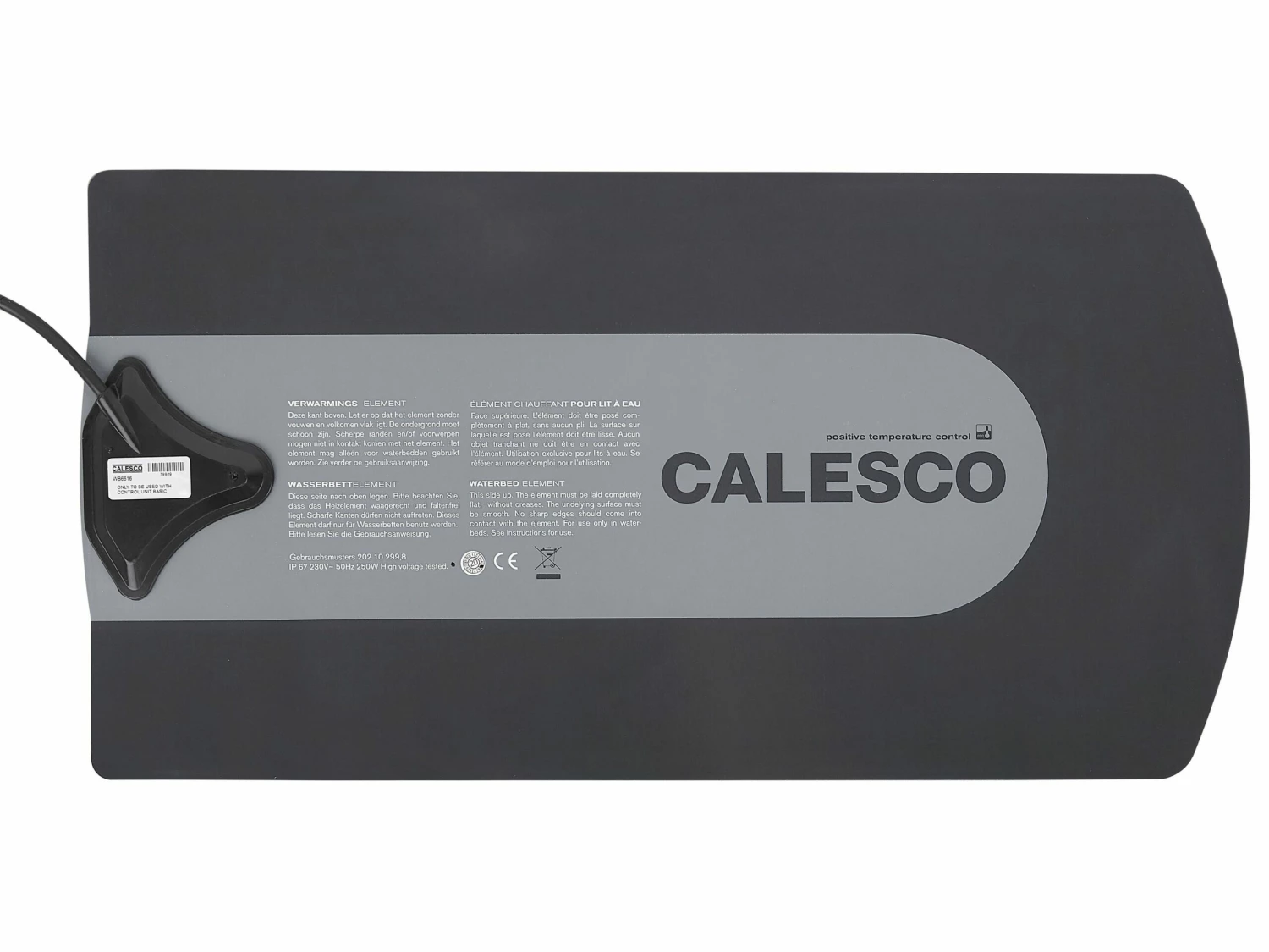 Waterbed Stof Grijs In Diverse Formaten PARIS - Afbeelding 8