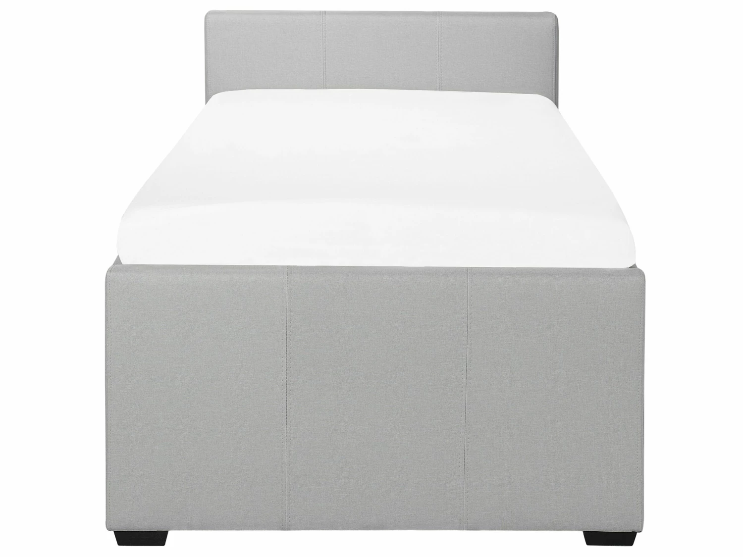 Bedbank Stof Lichtgrijs 90 X 200 Cm MARMANDE - Afbeelding 8