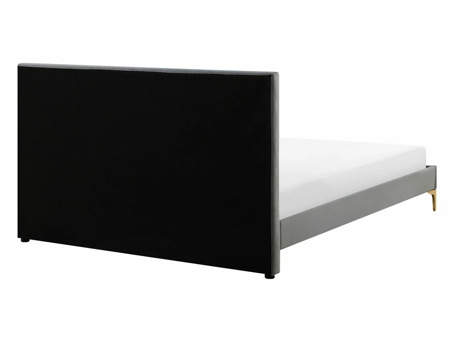 Bed Fluweel Grijs In Diverse Formaten LIMOUX - Afbeelding 4