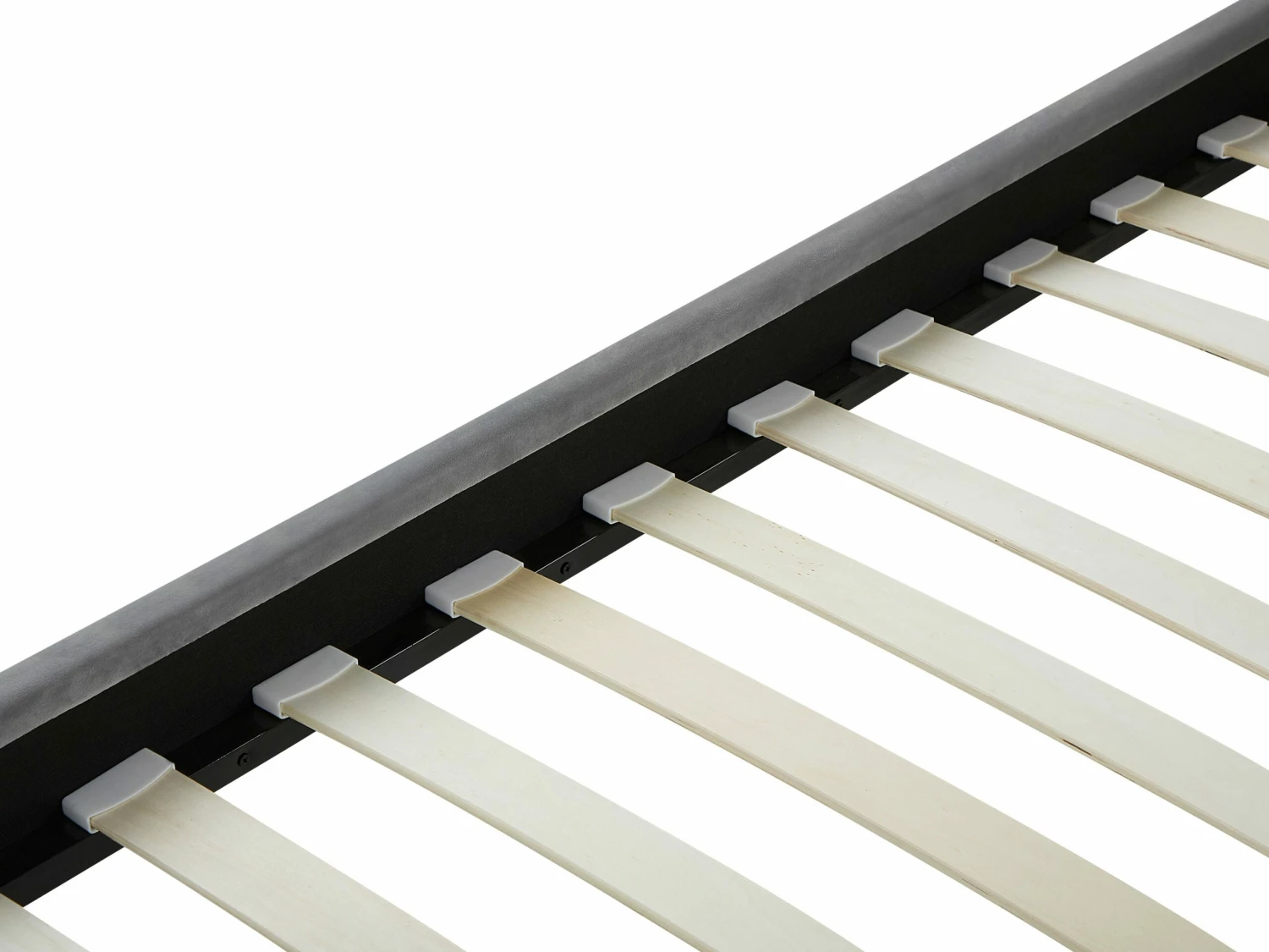 Bed Fluweel Grijs In Diverse Formaten LIMOUX - Afbeelding 7