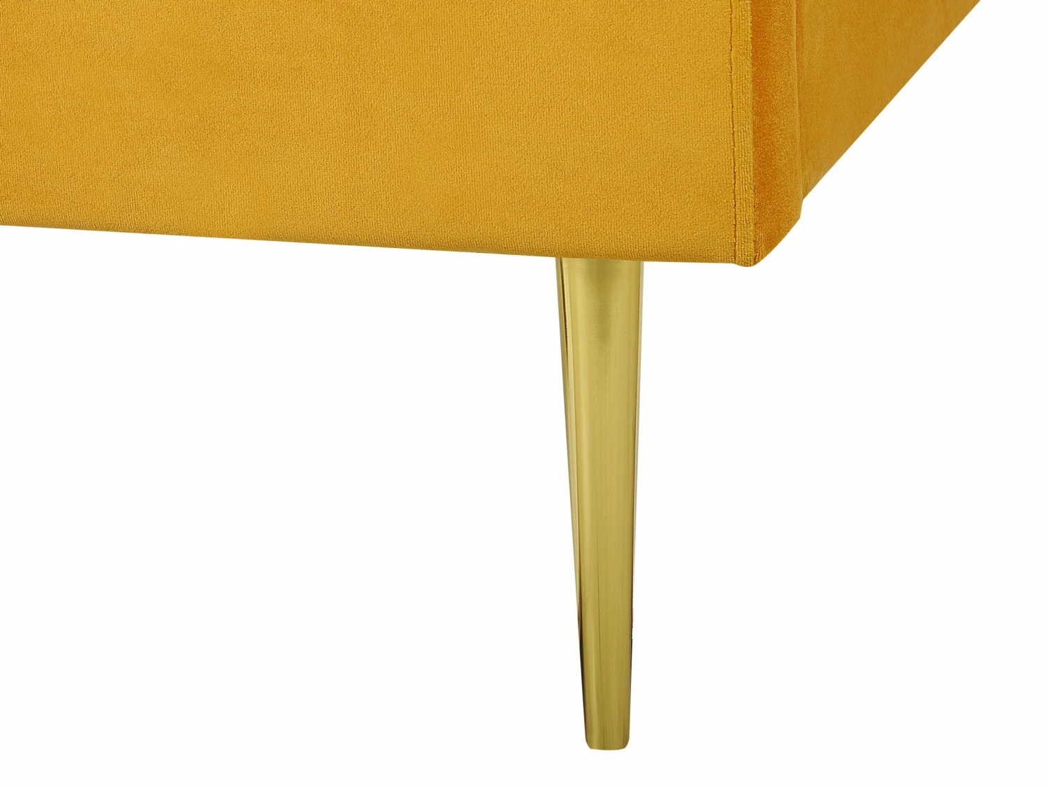 Bed Fluweel Geel In Diverse Formaten FLAYAT - Afbeelding 7