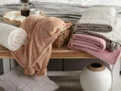 Plaid Lichtbruin 200 X 220 Cm TERKE -slaapkamer Verkoopwinkel undef src sa picid 771201 type whitesh image