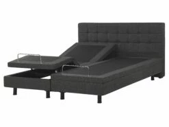 Bed Elektrisch Verstelbaar Stof Grijs In Diverse Formaten DUKE