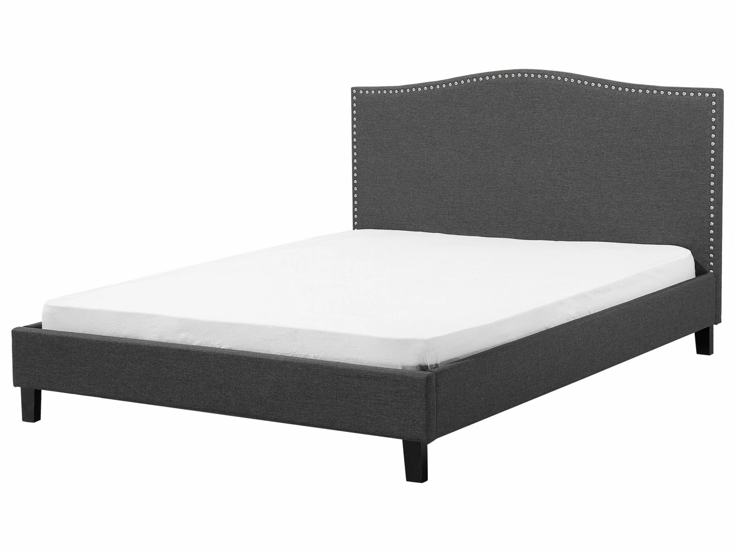 Bed Stof Grijs Met LED Multicolor In Diverse Formaten MONTPELLIER - Afbeelding 4