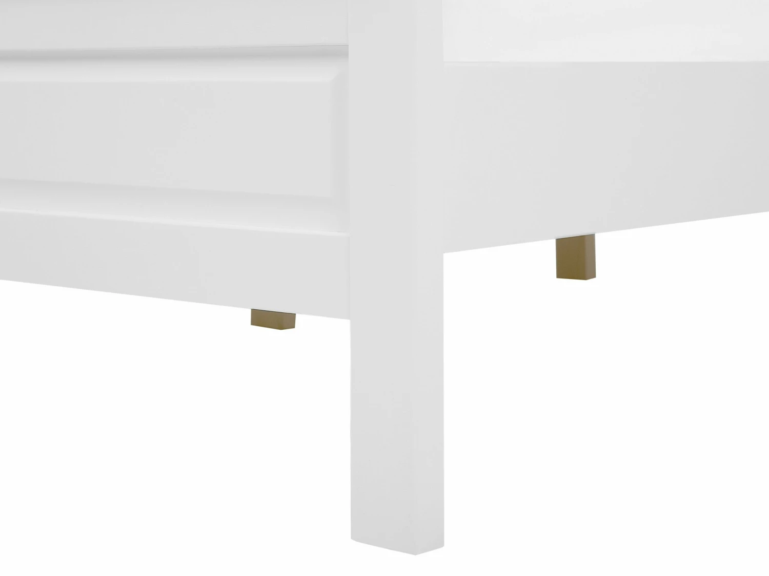 Bed Hout Wit In Diverse Formaten OLIVET - Afbeelding 7