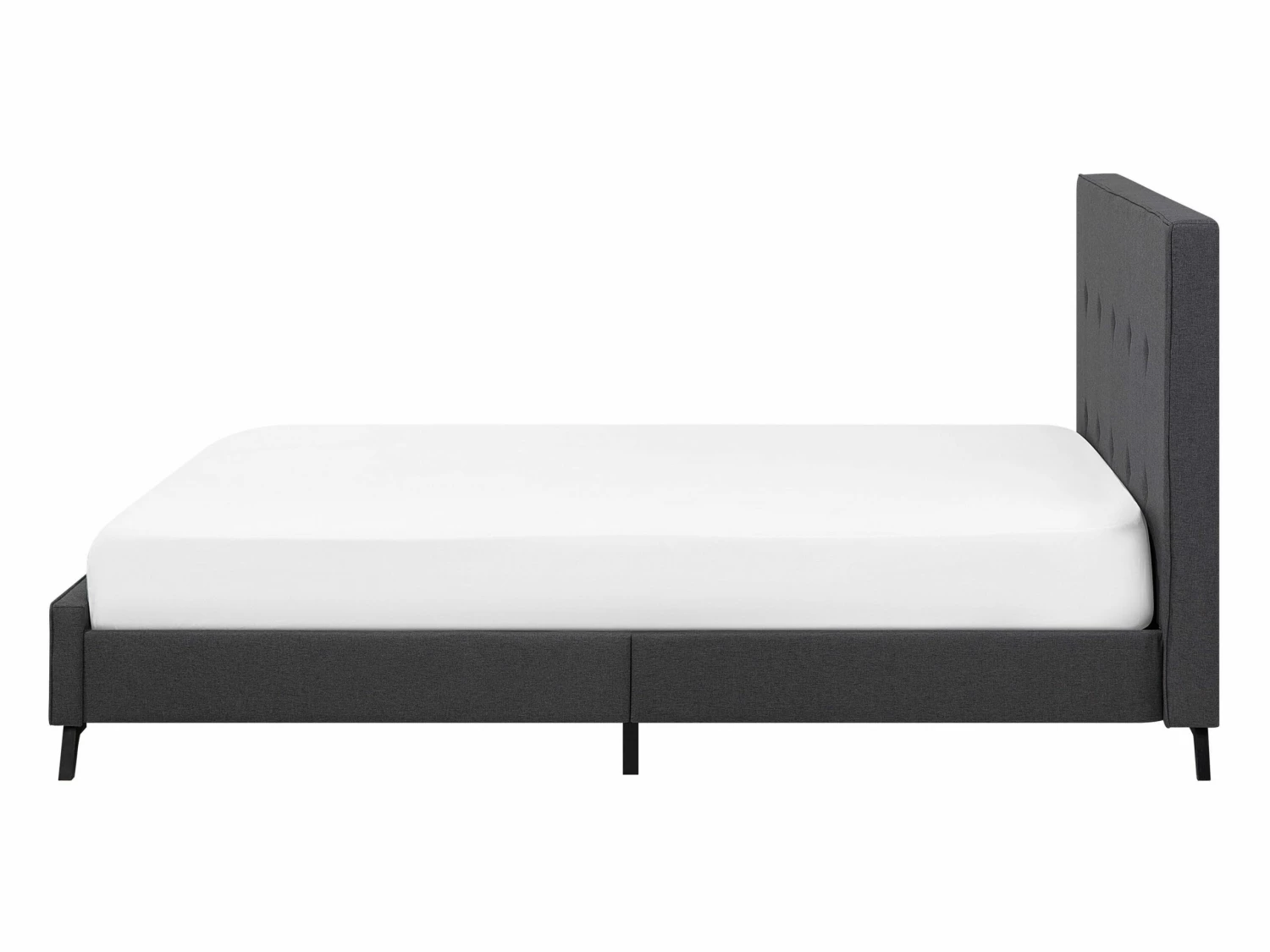 Bed Stof Donkergrijs In Diverse Formaten AMBASSADOR - Afbeelding 3