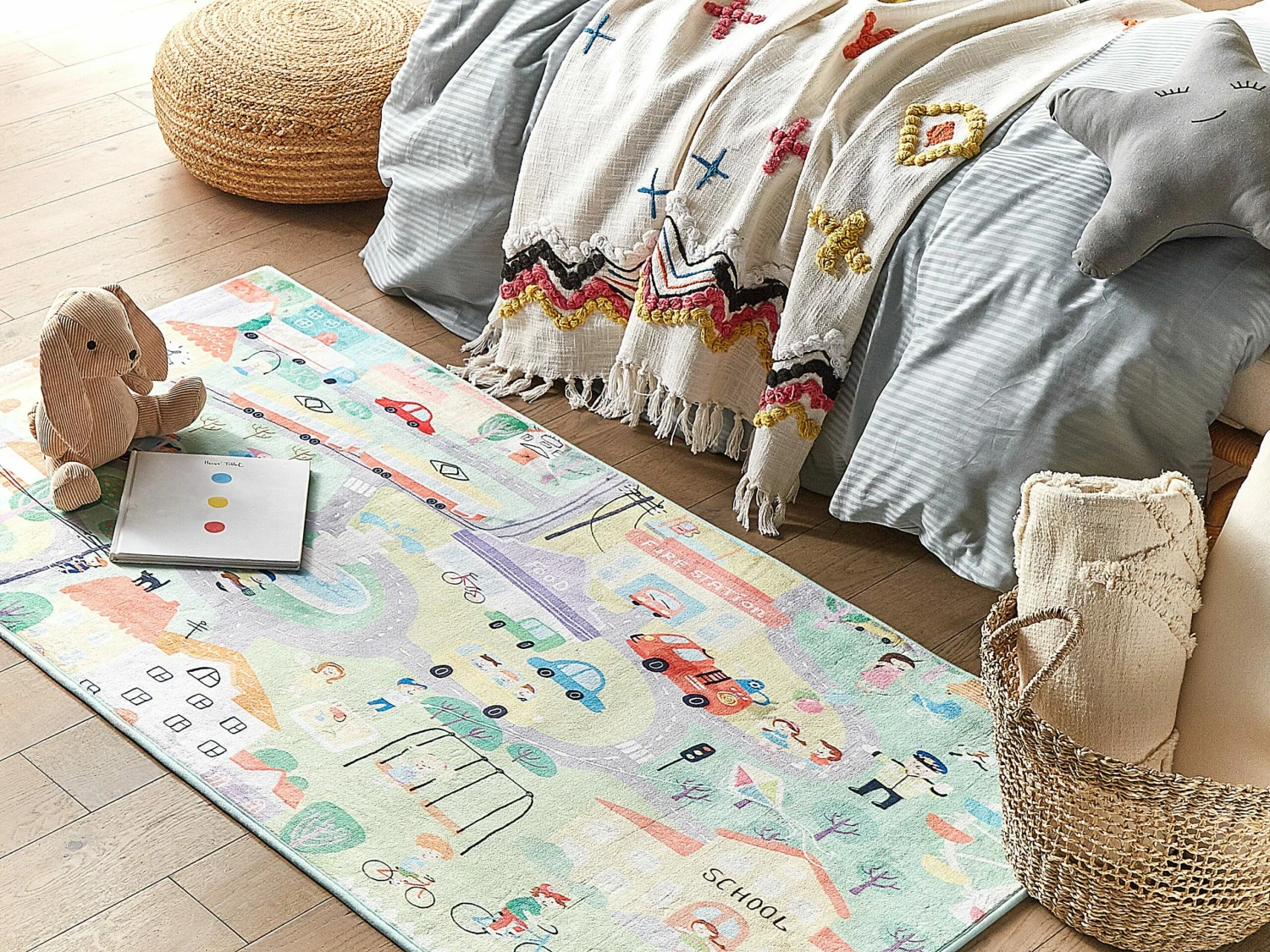 Katoenen Deken 130 X 180 Cm Beige GUNA - Afbeelding 3